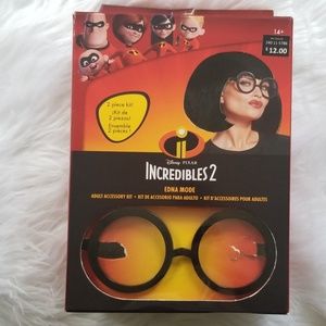 Incredibles edna mode wig and glasses